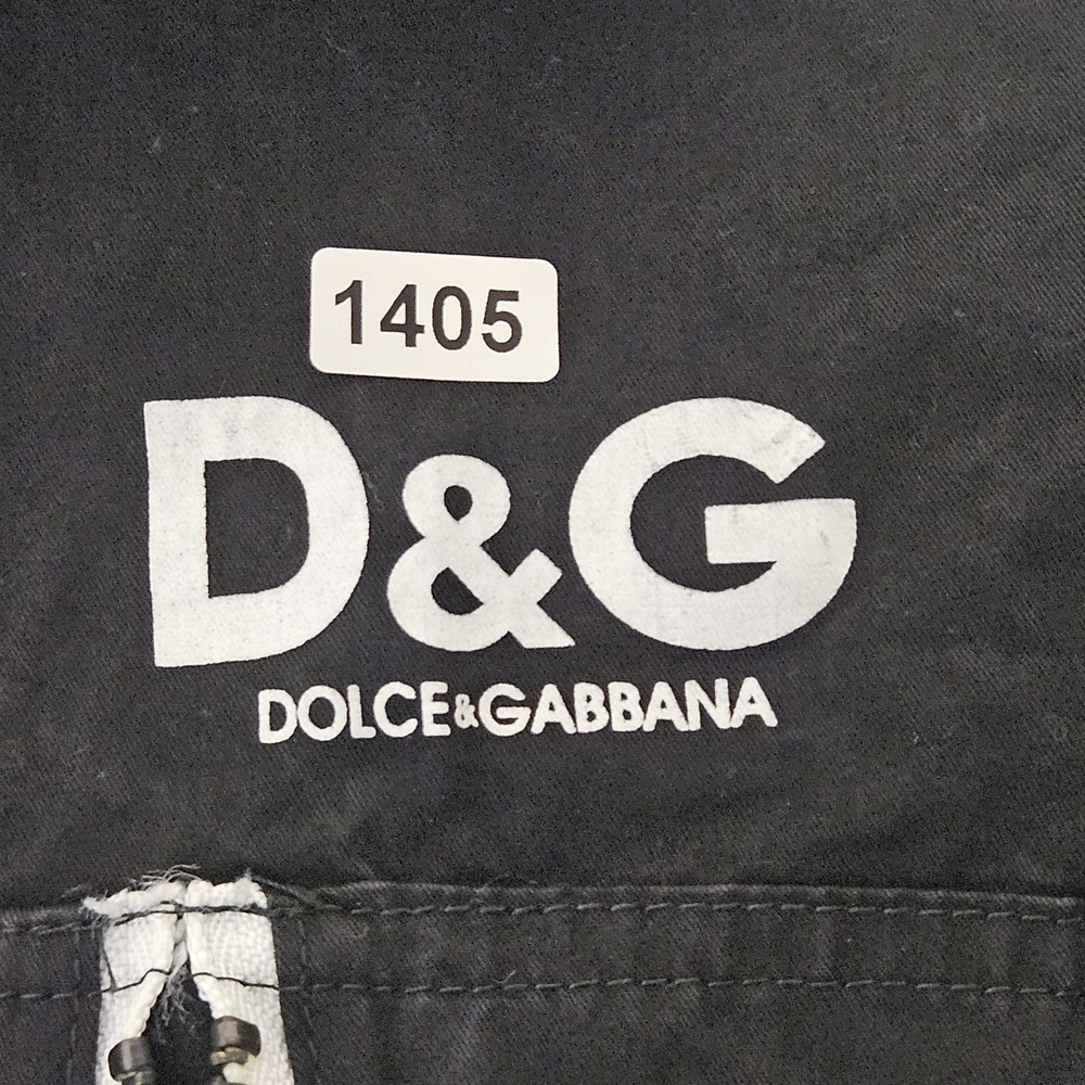 Dolce & Gabbana Button Up Cotton Shirt Front Pocket Logo Black Mens L Italy - Picture 11 of 11
